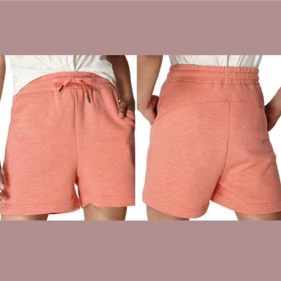 NWT Sweaty Betty [ XS ] Essentials Longline Sweat‎ Shorts in Blush Pink - Picture 1 of 12